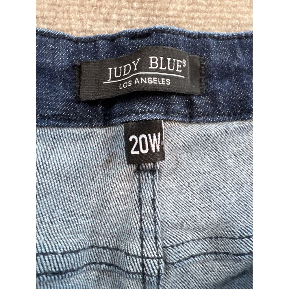 Judy Blue 20W Dark Wash High Rise Raw Hem Skinny Jeans JB88703 DK - Picture 4 of 10